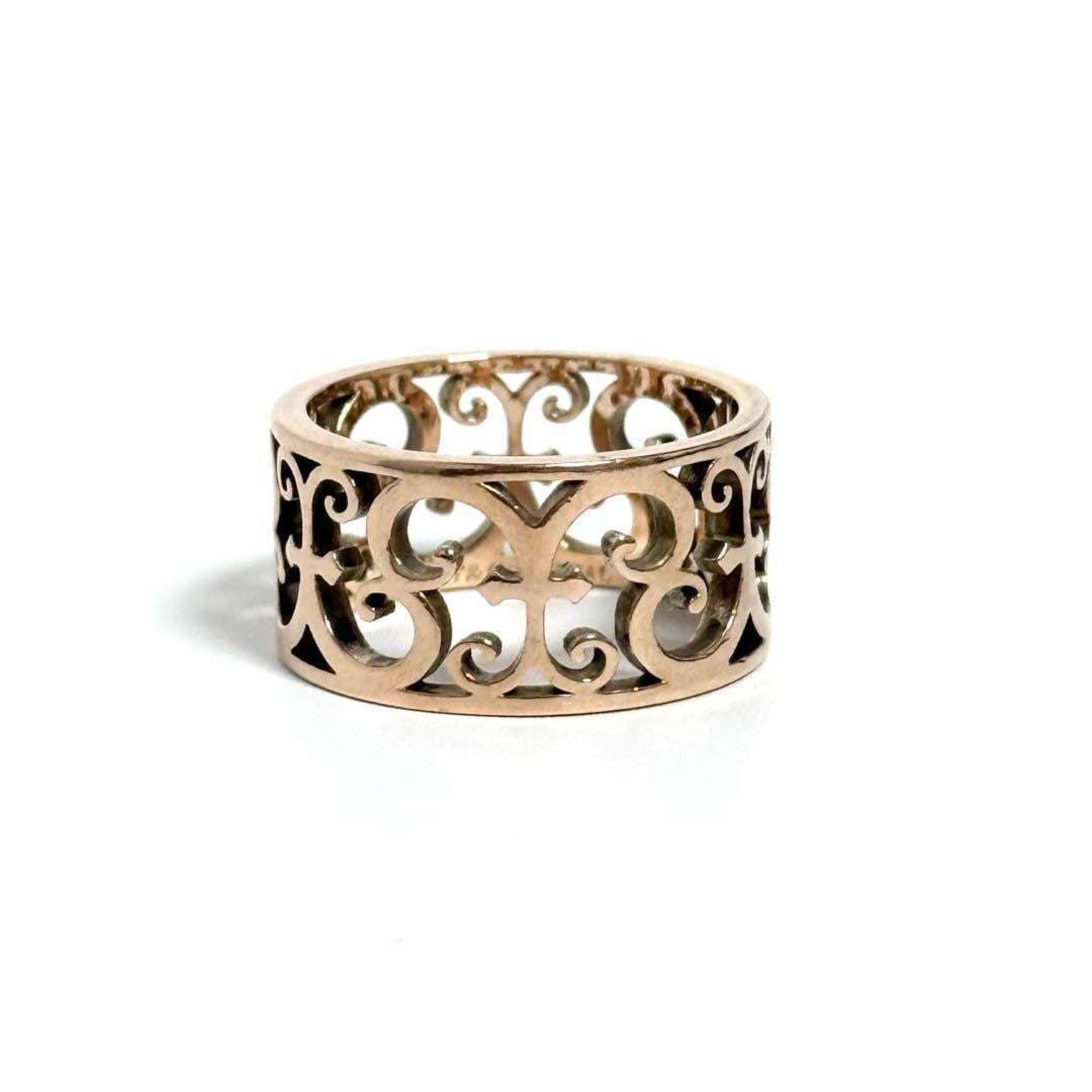 Tiffany Women’s Enchant Wide Ring in Rubedo Metal (Size UK K 1/2) - Photo 3