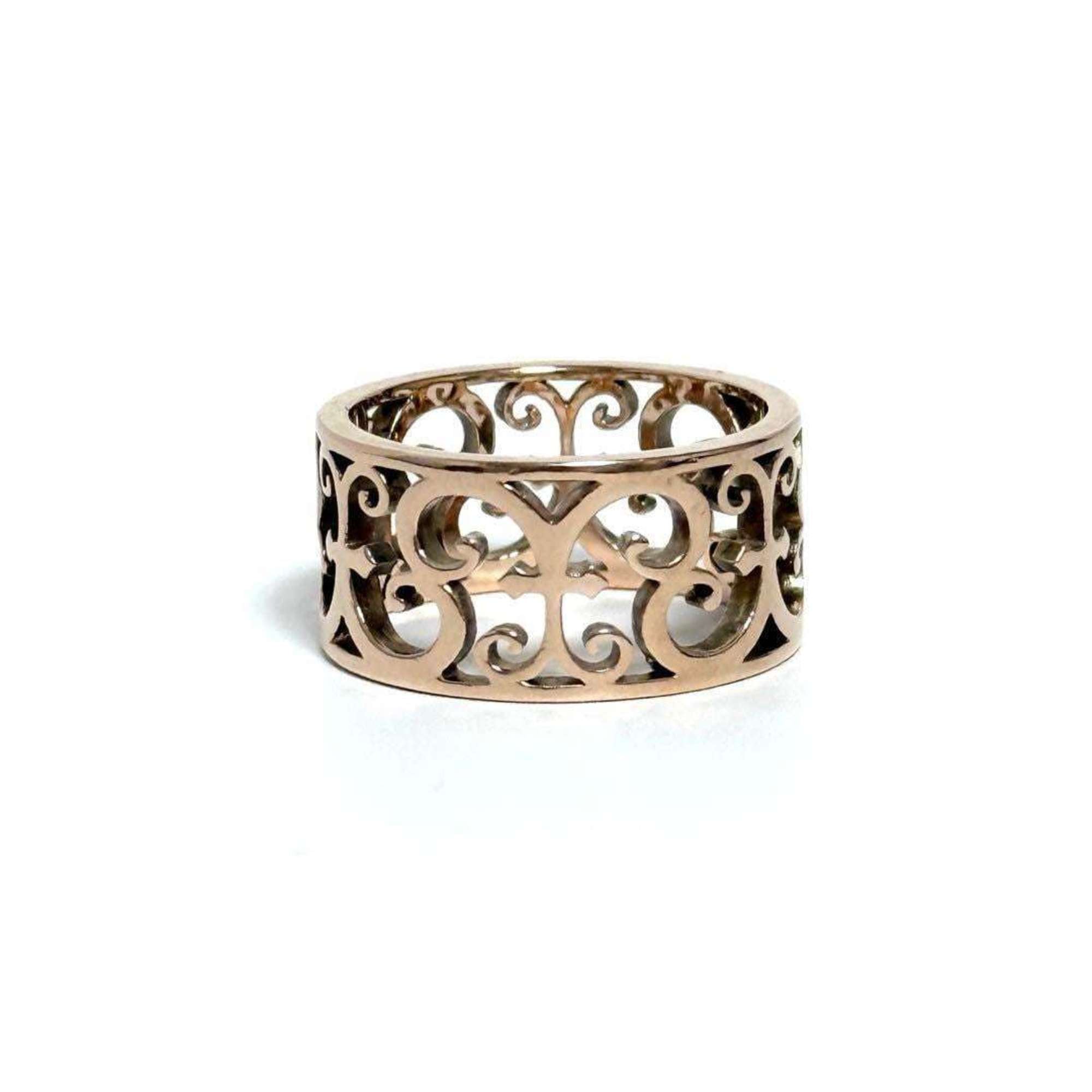 Tiffany Women’s Enchant Wide Ring in Rubedo Metal (Size UK K 1/2) - Photo 4