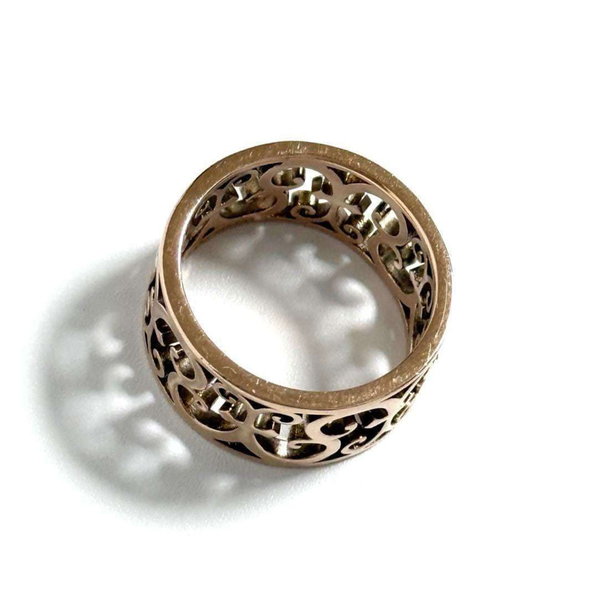 Tiffany Women’s Enchant Wide Ring in Rubedo Metal (Size UK K 1/2) - Photo 6