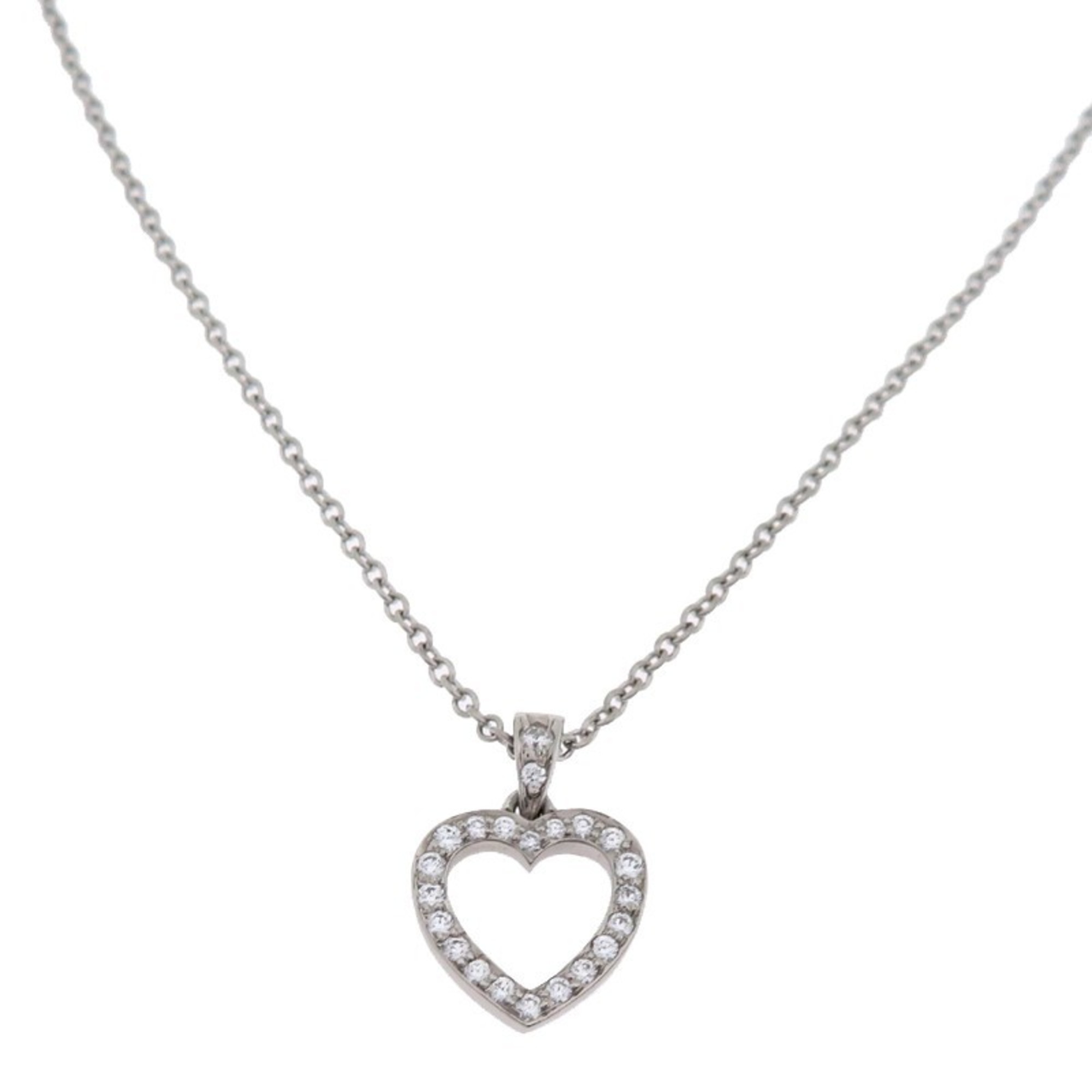 Tiffany Metro Heart Women’s Necklace Pt950 Platinum - Photo 1