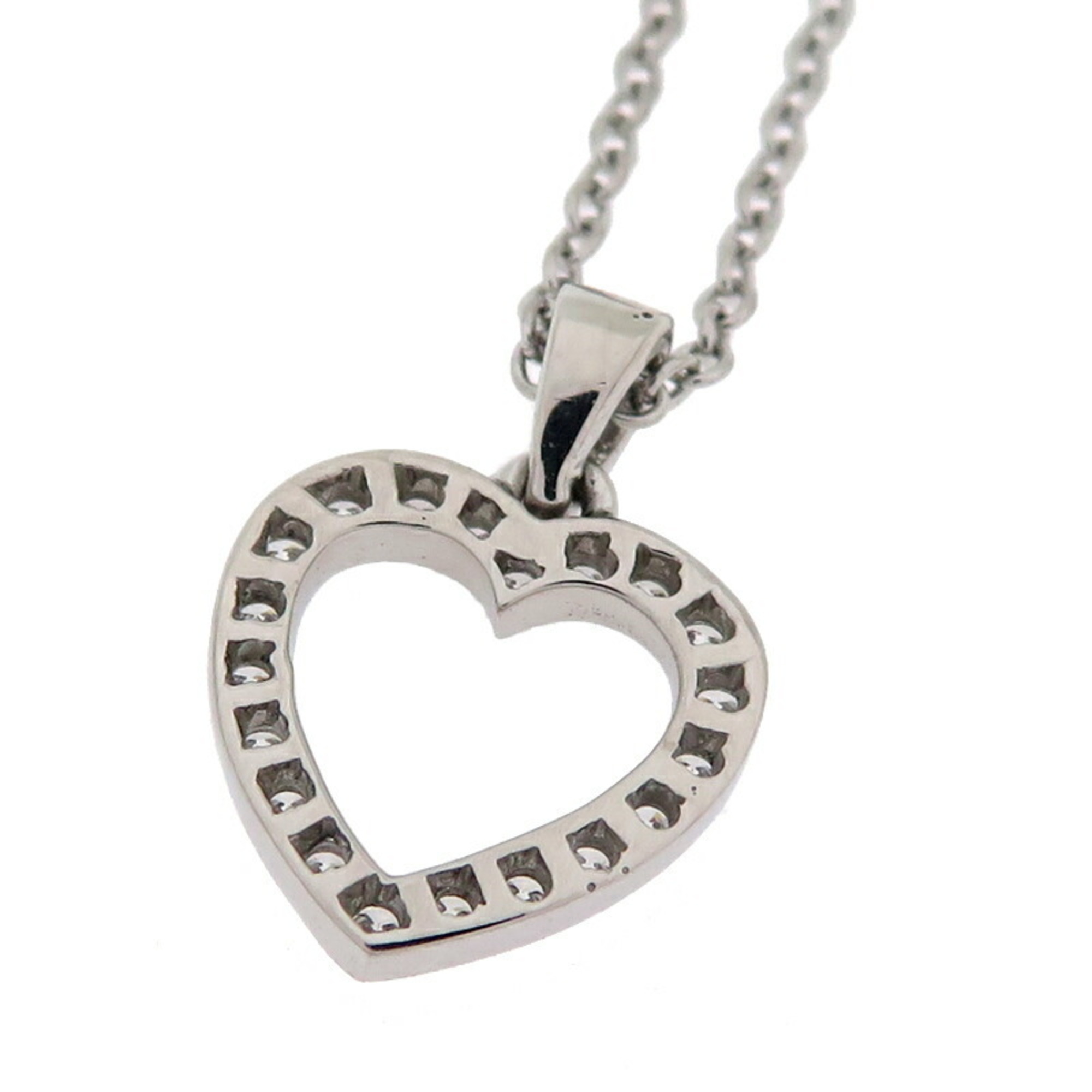 Tiffany Metro Heart Women’s Necklace Pt950 Platinum - Photo 2