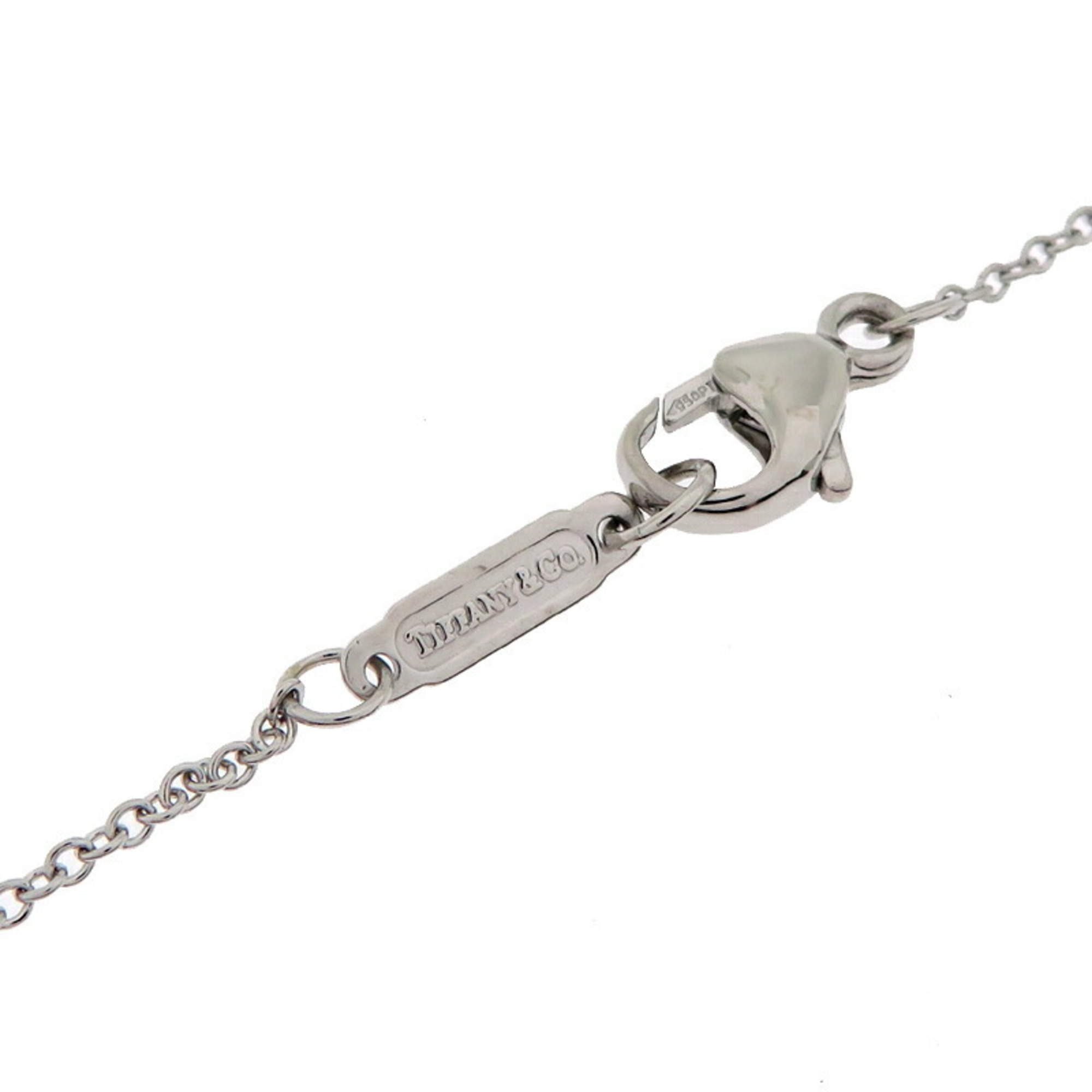 Tiffany Metro Heart Women’s Necklace Pt950 Platinum - Photo 4