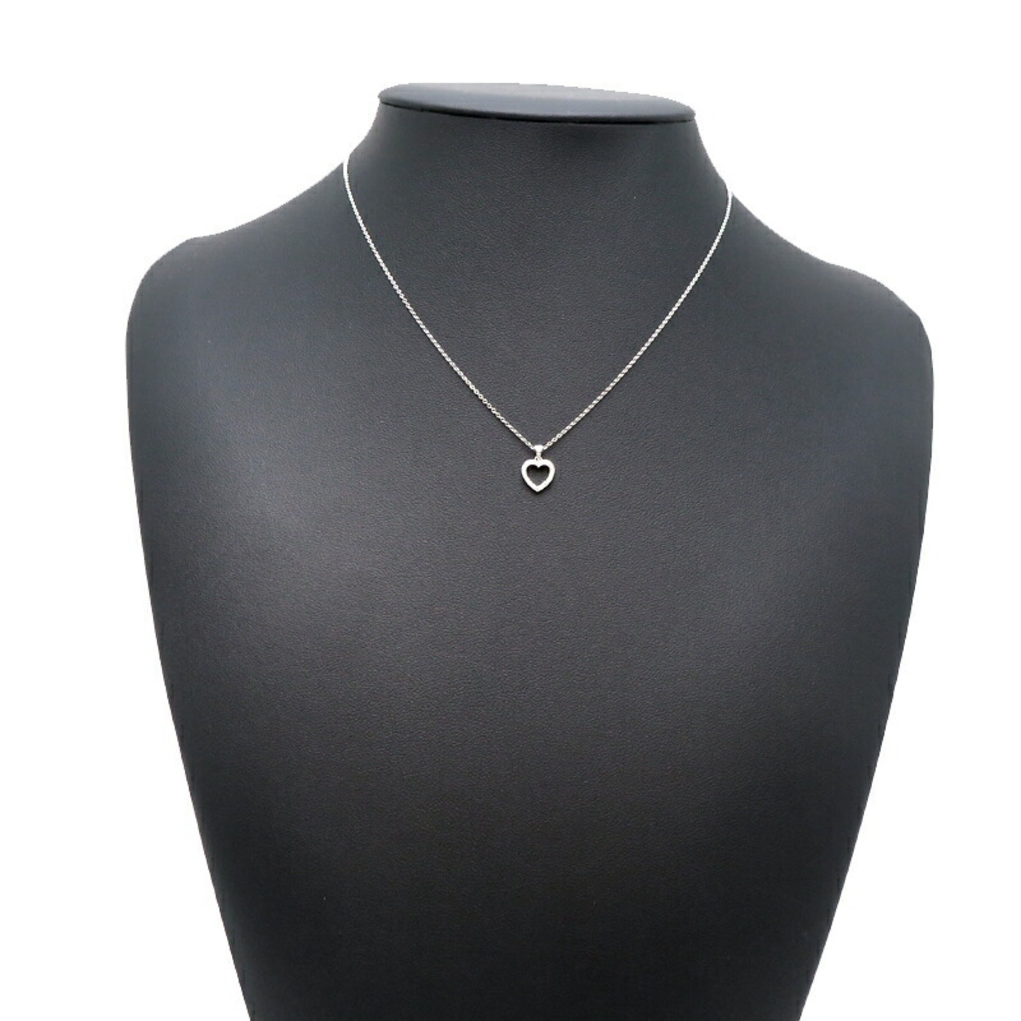 Tiffany Metro Heart Women’s Necklace Pt950 Platinum - Photo 6