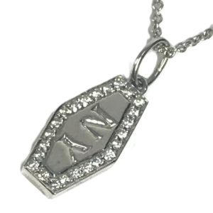 TIFFANY & Co. Tiffany Platinum NY Plate Diamond New York Jewelry Accessory Chain Necklace Pt950 Women’s Silver - Photo 1