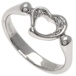 Tiffany & Co. Open Heart Diamond Ring in Platinum PT950 for Women (Size N.5) - Photo 1