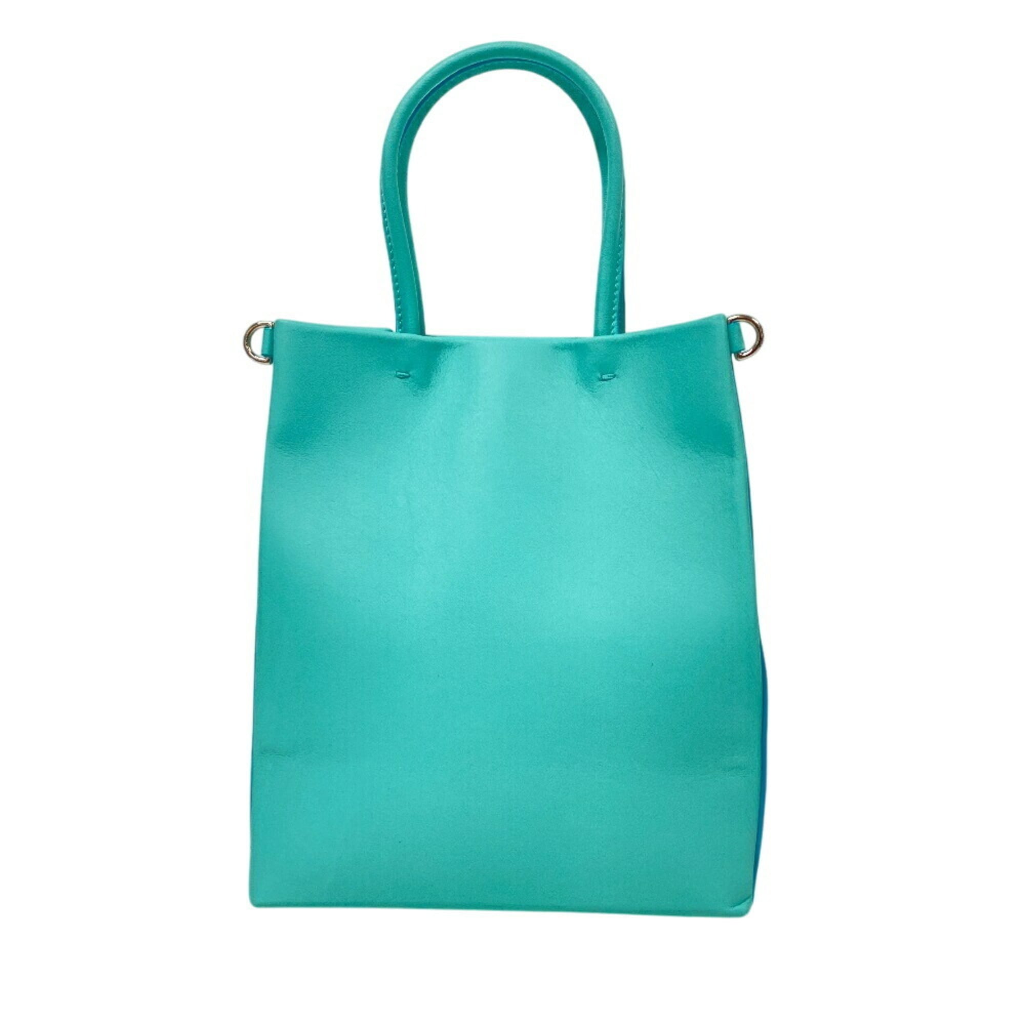 TIFFANY&Co. Tiffany Cat Street Shoulder Tote Bag Blue Women’s - Photo 2