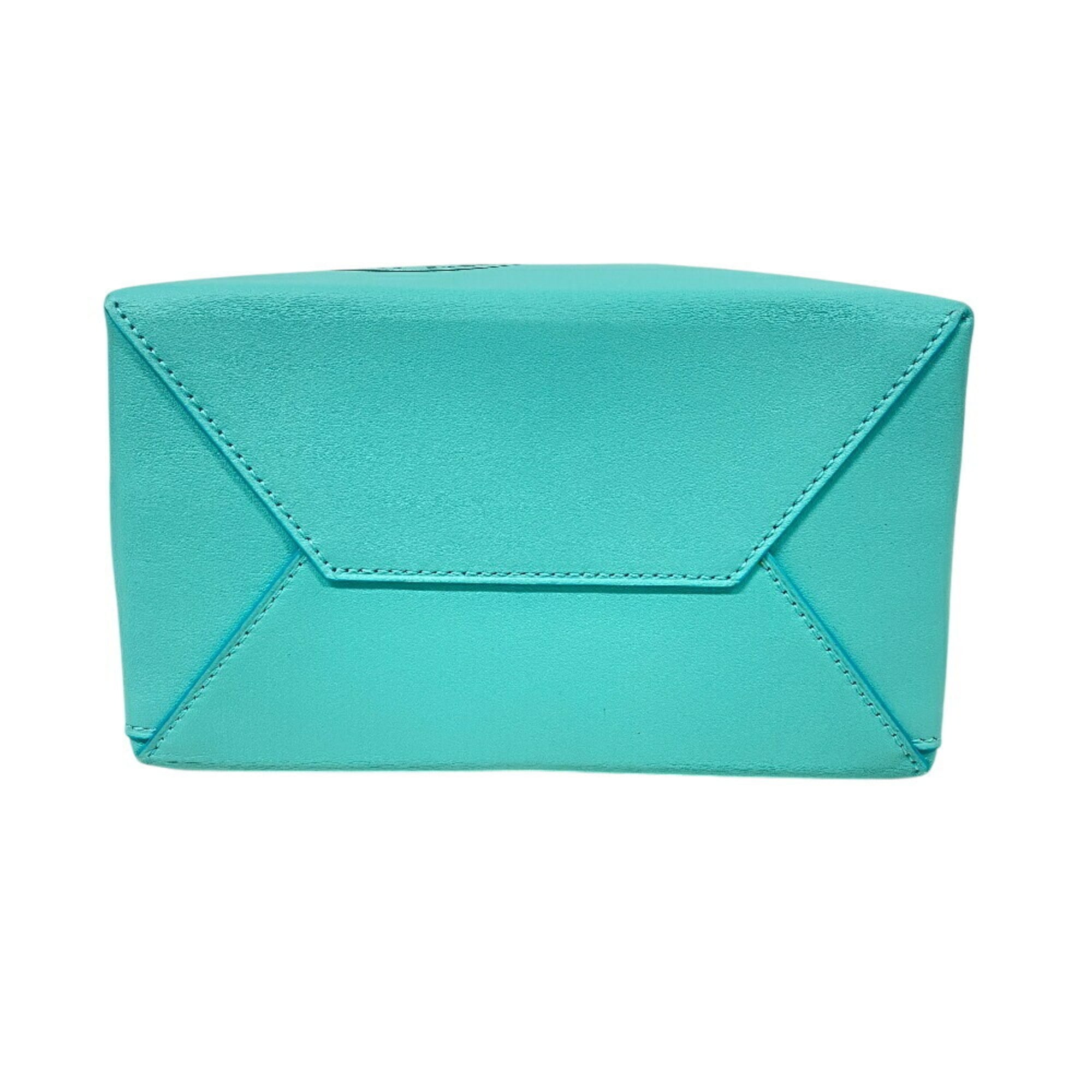 TIFFANY&Co. Tiffany Cat Street Shoulder Tote Bag Blue Women’s - Photo 5