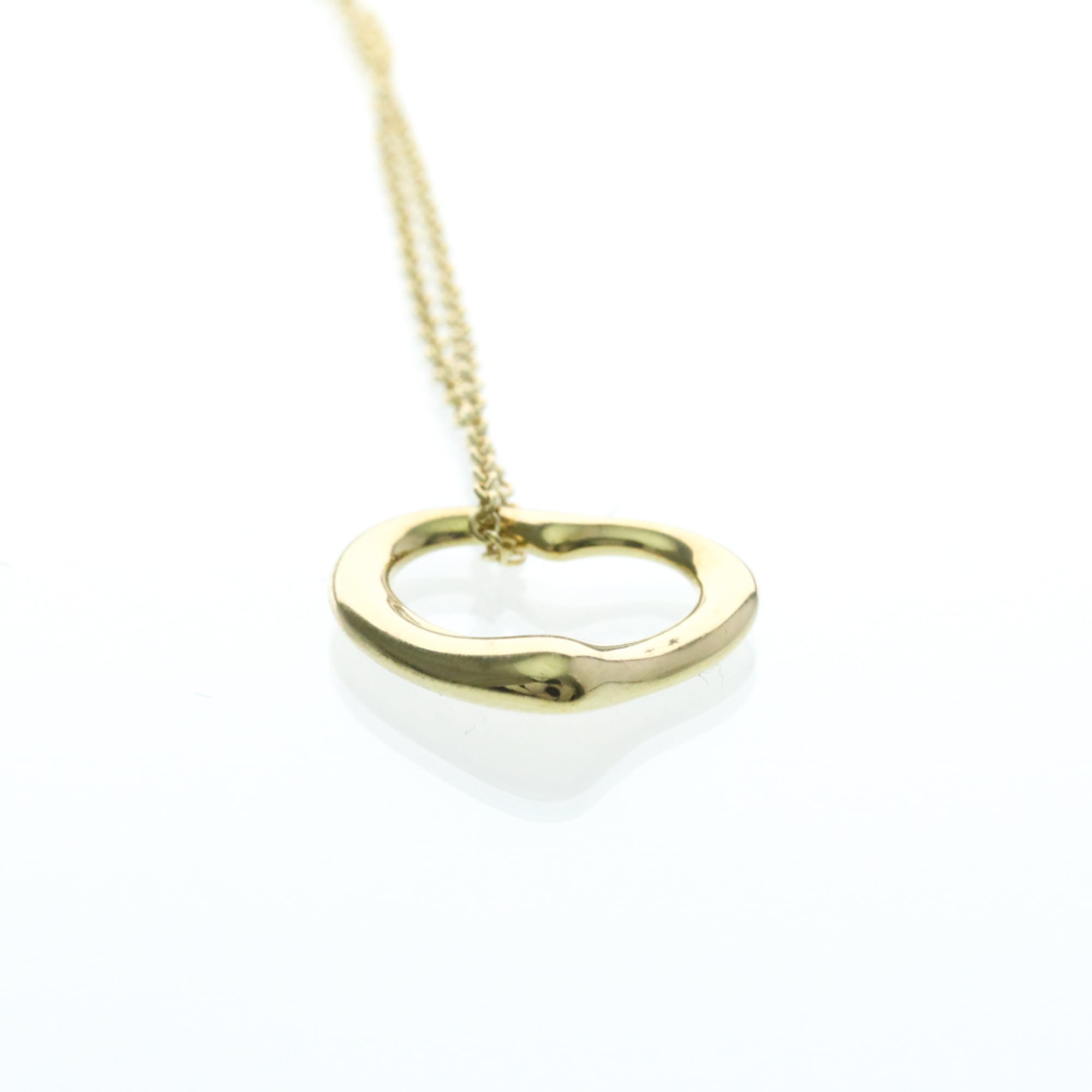 Tiffany Open Heart Yellow Gold (18K) No Stone MenWomen Fashion Pendant Necklace (Gold) - Photo 5